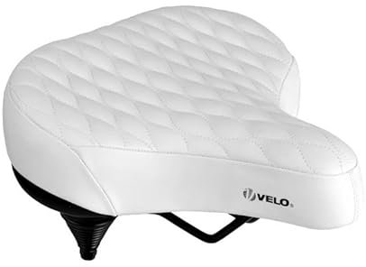 Fahrradsattel Comfort Sattel Damen/Herren - Schaum Unisex Weiß