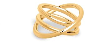 SINGULARU Anillo Mujer Comete Plata Baño Oro