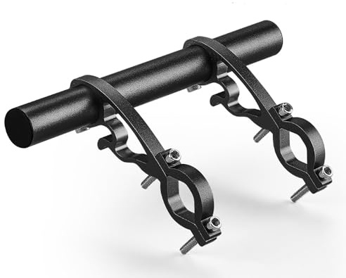 XBERSTAR Clamp Carbon Fiber Super Long Bike Bicycle Handlebar Extender Extension Black GUB Carbon Bike Handlebar Extender Double Bicycle Bar Mount Clamp Holder (BLACK2)