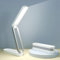 Giryuhd LED Desk Lamp for Office Home & Battery Operated Lamp Rechargeable Lamp Foldable & Portable Light, LED Desk Light Strip, 3 Brightness Dimmable Small Desk Lamp Wireless Reading Lamp (White)