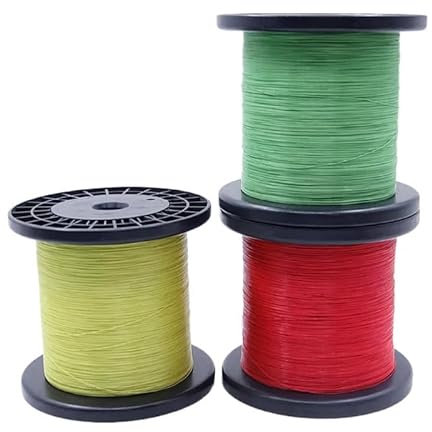 50 Meter/Rolle UL10064 FEP-Draht 40/36/34/32/30/28/26 AWG PTFE-Kunststoff, ultrafeine Mikrolitzen, Lötzinn, Kupferkabel mit hoher Leitfähigkeit (Color : Red, Size : 40AWG)