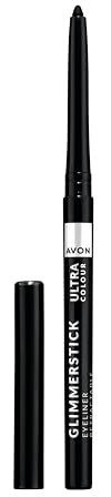 AVON Glimmerstick Eyeliner Blackest Black | Vattentät kajalpenna med mjuk glide-textur och upp till 16 timmar, intensiv svart