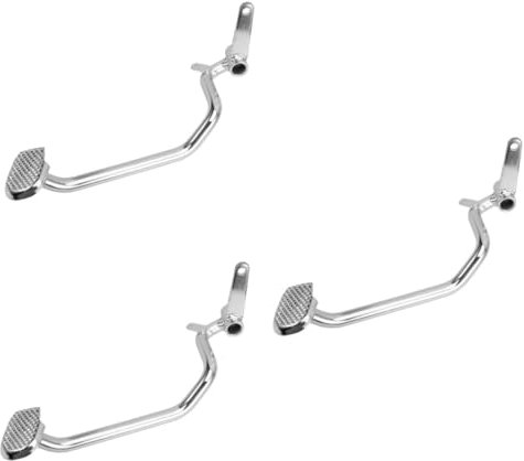 Mobestech 3 Stück Bremspedal Hinterradbremse Fußpedalhebel Hinterfußpedalhebel Metall Hinterradbremshebel Hinterradbremshebel Metallbremsfußhebel Hinterfußpedal Bremshebel