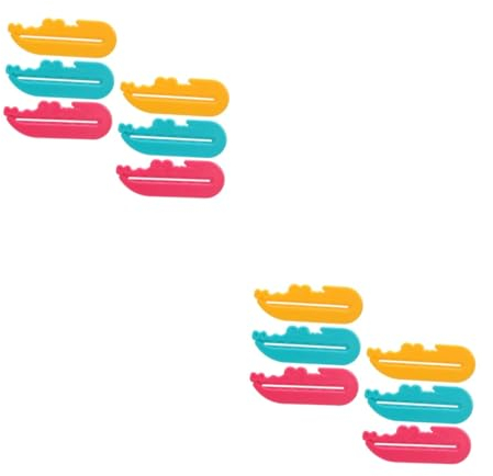 minkissy 12pcs Toothpaste Squeezing Clamps Rolling Toothpaste Squeezer Lightweight Portable Easy to Use Random Color