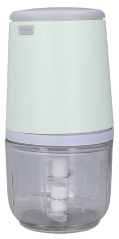 Mini Picadora de Carne de 300 Ml Mini Picadora Eléctrica de Ajo Picadora de Carne USB Procesador de Alimentos Inalámbrico Picar Fácilmente Fabricante de Alimentos para Bebés