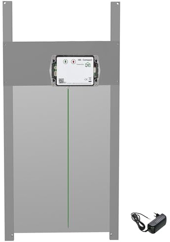 JOSTechnik - HK-Compact 300x450 Rahmengerät; Hühnerklappe mit Lichtsensor und Selbstverriegelung 12V; automatische Hühnertür; Dämmerungsgesteuert in verschiedenen Klappengrößen (300x450)