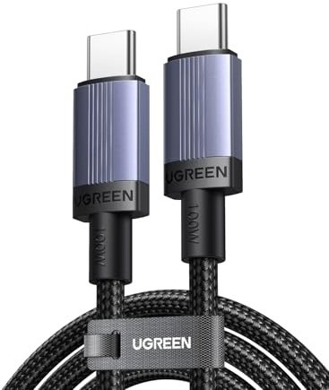 UGREEN Zapix Câble USB C PD 100W 20V 5A Charge Rapide (1M) | Type C Nylon Tressé, Compatible avec MacBook iPad iPhone 17 Pro Max Air 16 Galaxy S26 S25 Plus Ultra Pixel 10 9.