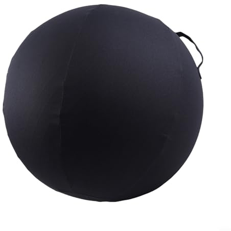 snowchecking Funda protectora de algodón suave para pelota de yoga de 65 cm, fácil de llevar, plegable e ideal para uso diario (gris)