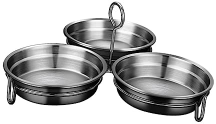 UKCOCO Moldes De Acero Inoxidable Para Escalfar Huevos Sartén Para Cocinar Al Vapor Casa Diseño Con Mango Protector y Superficie Suave Para Desayuno Nutritivo