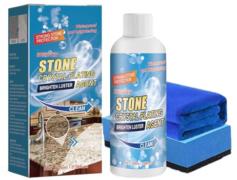Nettoyant pour plans de travail en granit, nettoyant pour granit et marbre, agent de cristallisation pour pierre (1Pcs)