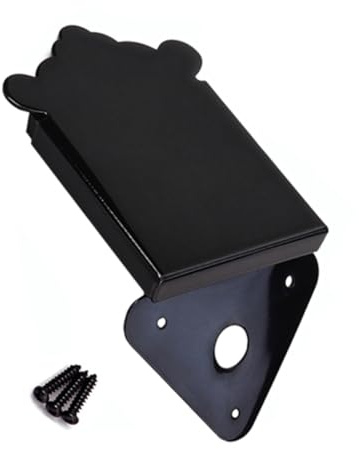 HOODANCOS Cordal Accesorio Esencial Negro para Mandolina de Metal Triangular Mejora la Resonancia y Fácil Instalación para Instrumentos de Cuerda