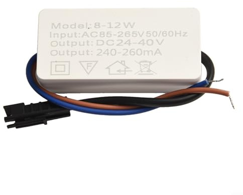 Alimentatore per driver LED 3-5W 4-7W 8-12W 18W 24W, driver a corrente costante per trasformatore di luce LED (8-12W)