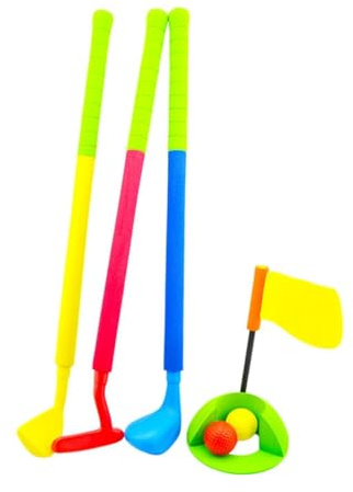 AMSLSIU Simulations Golfset für Kinder, realistisches Lernset mit Schläger für Junge Golfer, sicher hergestellt für Kinder im Alter von 2, 3, 4 und 5 Jahren