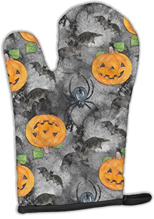 Caroline 's Treasures bb7525ovmt Watercolor Halloween Halloween-Kürbislaterne Fledermäuse verziert Ofenhandschuh, 30,5 x 21,6 cm Multicolor