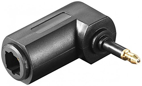 Optischer Toslink Winkel Adapter Toslink-Buchse > 3,5 mm Mini Toslink-Stecker