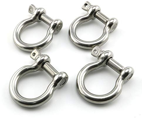 Lind Kitchen - Broche de acero inoxidable para grillete de boquilla y accesorios para actividades al aire libre, para cuerda de supervivencia, cuerda de paracaídas, acampada, pulsera, hebilla de lazo