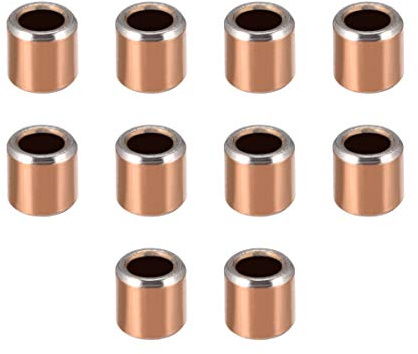 sourcing map Sleeve Bearing 3mm Bore x 5mm OD x 5mm Length Plain Bearings Wrapped Oilless Bushings 10pcs