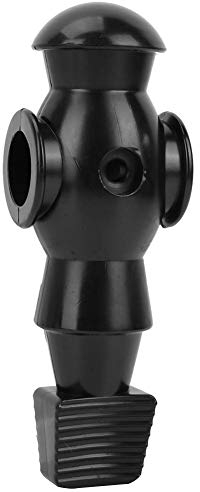 Keenso Tischfußball Spieler, 2 Stück Tischfußball Figuren Kickerfiguren Tischfußball Maschine Schwarz oder weiß Kunststoff Spieler Ersatz 10,5 * 3,5 cm (Schwarz)