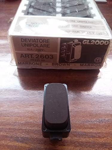 Deviatore Interruttore marrone Legrand Molveno GL2000 art. 2603