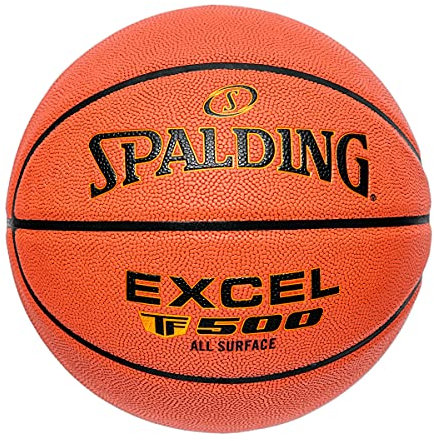Spalding Excel TF-500 In/Out Ball 768188, Unisex basketballs, Orange, 6 EU