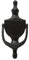 UAP Heurtoir de porte – 15,2 cm – Heurtoir de porte victorien pour porte d'entrée, meuble de porte classique et élégant avec fixations universelles, y compris autocollant (noir)