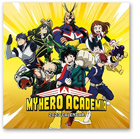 Grupo Erik Wandkalender 2023, My Hero Academia Jahreskalender 2023, Kawaii Kalender 2023 Wandkalender mit Geschenk Poster, Kalender 2023 zum Aufhängen, offizielle Lizenz, FSC zertifiziert