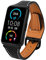 Atlanta 9730- Smartwatch, Fitnesstracker, mit Wettervorhersage, Stoppuhr, Lederarmband, zum Blutdruck messen, wasserdicht, Farbe:Schwarz