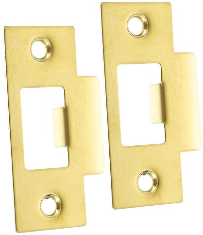 Angoily 2piezas Placas De Refuerzo Para Puerta Garaje Acero Inoxidable Para Instalación De Cerrojo y Cubierta De Cerradura Compatibles Para Puertas Interiores y Exteriores