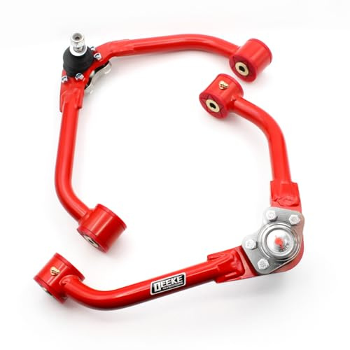 Brazos de control superiores delanteros con elevación de 1 a 4 pulgadas para Jeep Liberty 2002-2007, incluye 2 brazos de control superiores delanteros con conjunto de rótulas