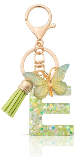 MORSUNBELA Schlüsselanhänger Buchstabe Mädchen Keychain Letter | Personalisierter Buchstaben-Schlüsselanhänger für Mädchen und Damen, süßes Accessoire für Schlüssel, Tasche oder Rucksack