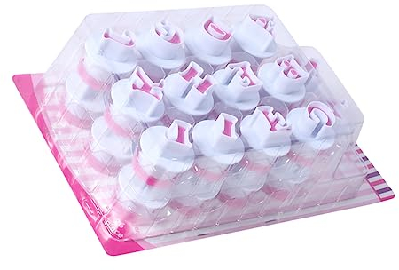 LABRIMP 1set Stampini Biscotti Lettere Inossidabile Stampo Creativo Per Fondente e Biscotti Moulds Per Taglio Pressione Lettere Maiuscole