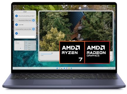 Dell Inspiron 16 5645 Laptop 16 FHD+ Display, AMD Ryzen 7 8840U, Radeon Graphics, 16GB RAM, 1TB SSD, Windows 11 Home, Fingerprint Reader, English-UK Backlit Keyboard, DC16256, Silver (Renewed)