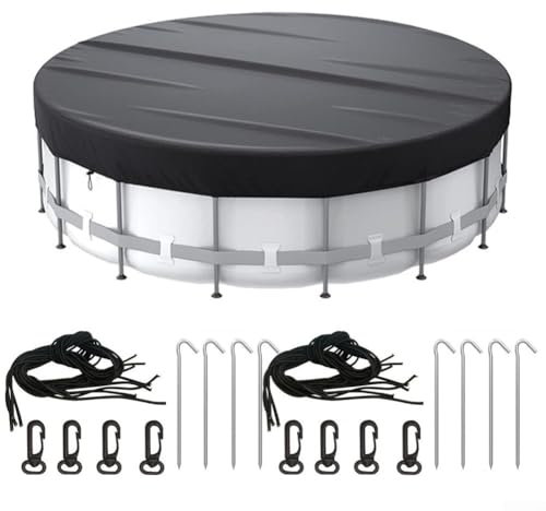Solar Pool Cover for Above Ground Pools 18FT Round Winter Pool Cover Protector Against Weather And Debris