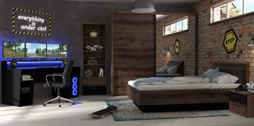 Jugendzimmer Tezaur Jacky Gaming Zimmer Komplett Set, 5-teilig