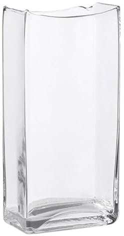 Vaso fiori Vaso moderno in vetro per tulipano, vaso per fiori decorativo alto 20/25 cm, acquario rettangolare soggiorno tavolo da pranzo ufficio decorazioni per la casa contenitore idroponico Vase