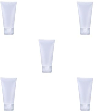 5 Set 30 Stück weiche und elastische Reiseflasche transparent und schlagfest geeignet für Gesichtscreme und Augencreme weiche Tube PP glänzend 20ml