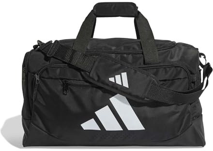 adidas Unisex - Adulto Training Defender Duffle Bag Small Duffel Bag, black/white, One size