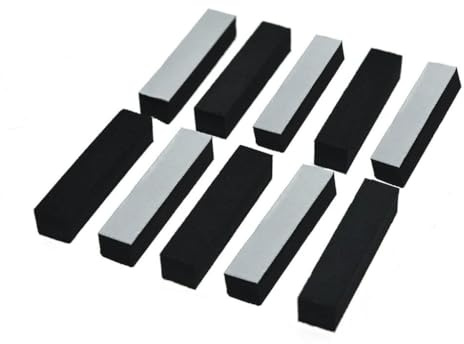 Dopro 10 cuscinetti in schiuma per pickup per chitarra e basso, 70 x 15 x 13 mm, in schiuma, per jazz bass/jazzmaster/Jaguar