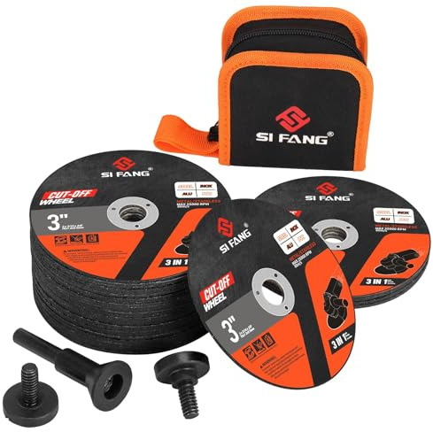 SI FANG 25 Stück Trennscheibe 76mm mit Montagedorn für Winkelschleifer | flexscheibe 76, für Metall, Edelstahl, Stahl