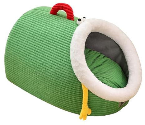 Nankoyal Lit couvert en forme de dôme pour chat – Maison chaude douce et mignonne avec coussin amovible et lavable pour petit animal domestique, chiot, chaton