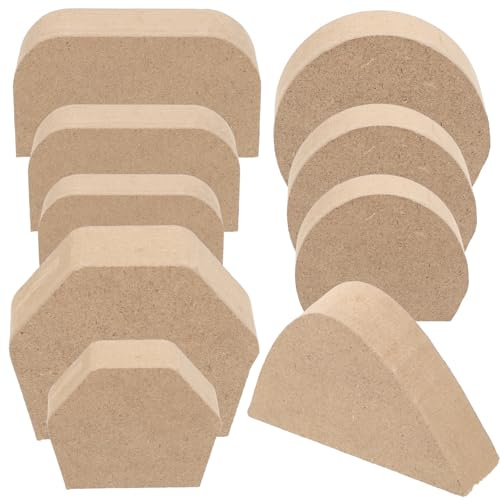iplusmile Juego de 9 Moldes de Madera para Asas de Tazas de Cerámica Herramienta Manual para Hacer Asas Molde para Platos Accesorios para Cerámica Uso Alfarería y Manualidades