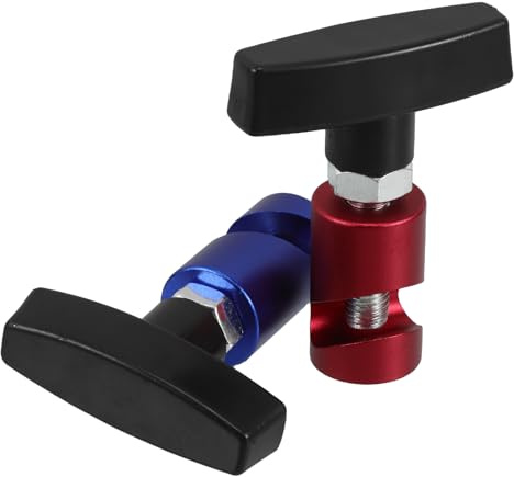 HOMOBABE Soporte de Elevación para Capó de Coche 2 Piezas Abrazadera Antideslizante Roja y Azul Herramienta de Sujeción para Amortiguador del Maletero Compatible Múltiples Modelos