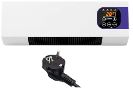 Générique Climatiseur,Ventilateur Mural Avec Télécommande,Polyvalent Climatiseurs Portables Compacts,Climatiseur Mural Réversible Split,Sans Unité Extérieure,Température Constante Intelligente
