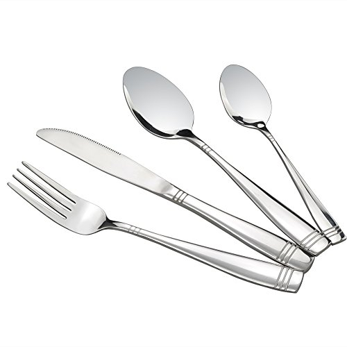Dynko 40 Pieces Stainless Steel Cutlery Set, Service for 10 Persons