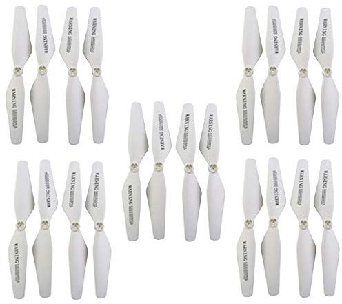 P Prettyia Accessoires de D'hélice de Drone pour Le Quadricoptère SYMA Z3 RC, Paquet de 20, Blanc