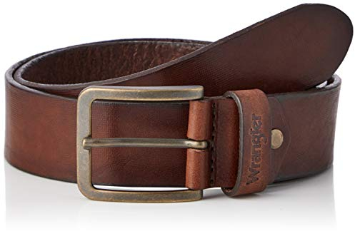 Wrangler herr struktureret bælte brunt bälte, brunt 115 EU, BRUN