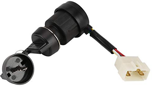Oumefar Chiave interruttore di avviamento 5 fili, Interruttore a chiave universale per moto, Blocco di accensione con cavi colorati, Compatibile con quad, barca, veicoli fuoristrada