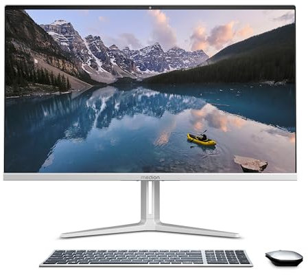 MEDION E27419 68,5 cm (27 Zoll) Full HD All in One Desktop PC (Intel Core i7-13620H, 16GB DDR4 RAM, 1TB PCIe SSD, WLAN, HDMI in & Out, kabellose Maus & Tastatur, Windows 11 Home)