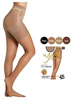 YSABEL MORA - Panty Reductor Invisible 15 Denier para Control de Abdomen y Caderas, Suave y Cómodo, Ideal para Uso Diario, Efecto Moldeador, Talla Única, Serie Bronce.