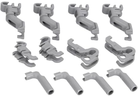 easyPART Kompatibel/Ersatz für BOSCH 00632374 Korbeinsatzklammern Unterkorbeinsatzlager für Unterkorb Geschirrspüler Spülmaschine Siemens 632374 auch Neff Balay Constructa Gaggenau
